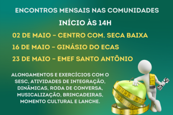 Definidas datas dos encontros do grupo 
