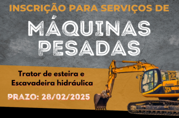 Incrições para máquinas pesadas 