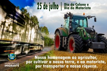 Parabéns Colonos e Motoristas