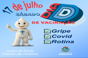 Dia D de Vacinação é neste sábado, dia 17