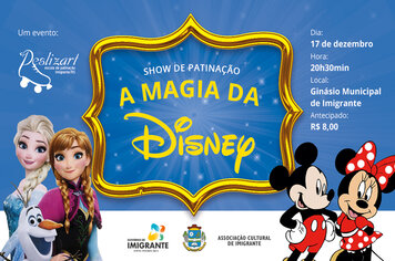 Show de patinação A magia da Disney é neste sábado, 17 de dezembro