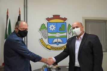 Celso Kaplan recebe visita de prefeito eleito de Imigrante