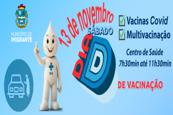 Centro de Saúde aberto dia 13 para vacinação
