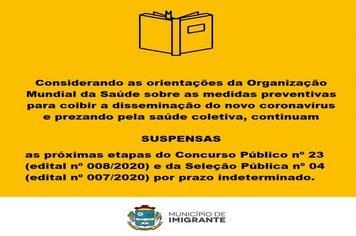 Concurso Público continua suspenso