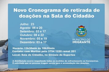 Imigrante realiza campanha do agasalho