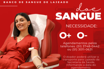 Hemovale precisa de Sangue O- e O+