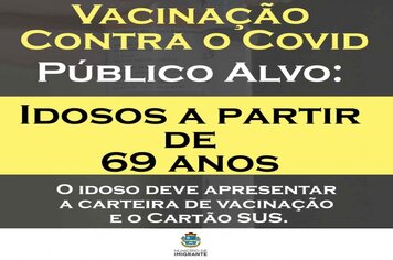 Idosos com mais de 69 anos serão vacinados a partir de segunda-feira