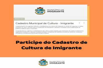 Cadastro de Cultura de Imigrante