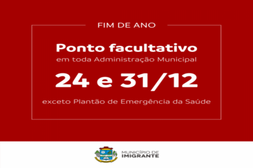 Ponto facultativo no fim de ano