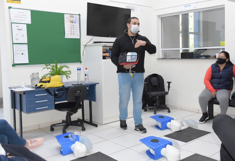 Treinamento da equipe de saúde