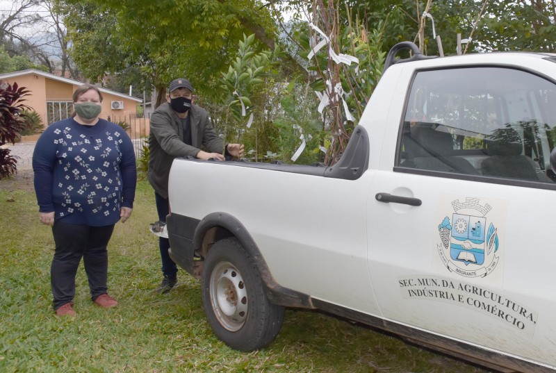 Realizada entrega de pedidos de mudas frutíferas