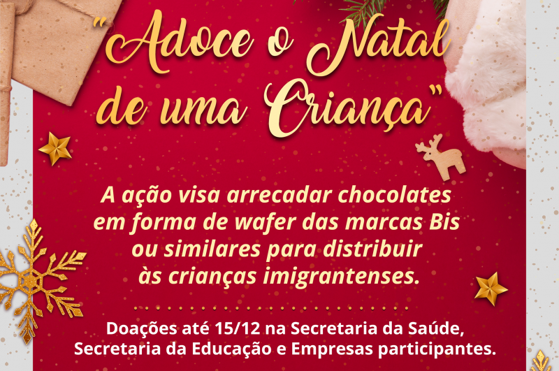 Campanha Adoce o Natal de uma Criança