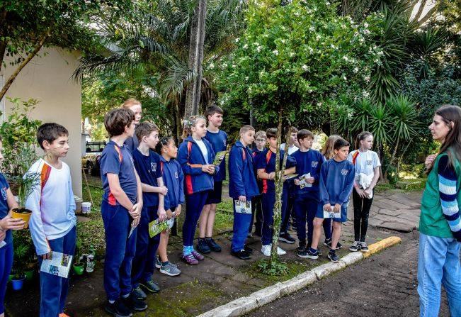 Alunos entregam mudas em ação alusiva a Semana do Meio Ambiente