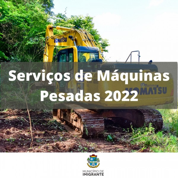 Prazo de inscrições para Máquinas Pesadas termina nesta segunda-feira