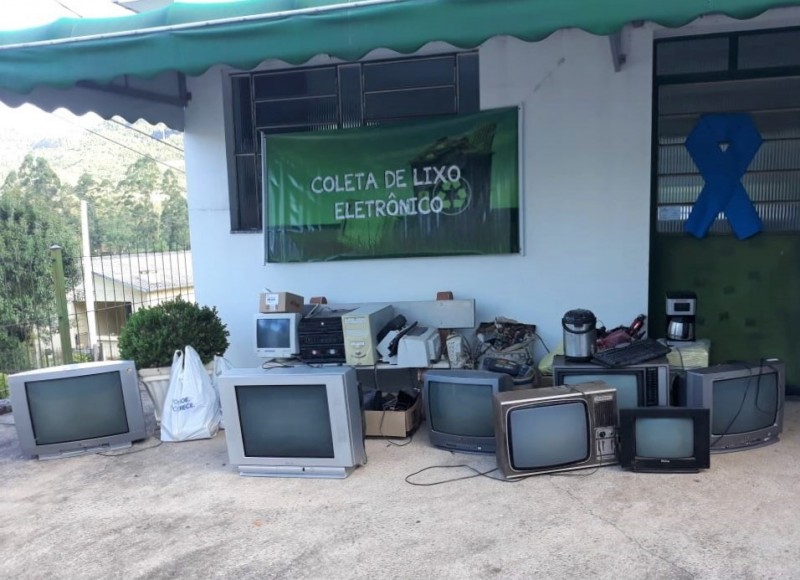 Campanha arrecada uma tonelada de lixo eletrônico em Imigrante