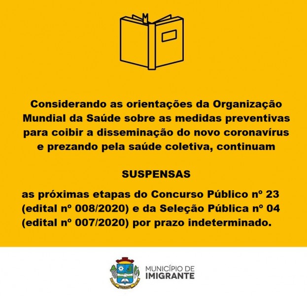 Concurso Público continua suspenso