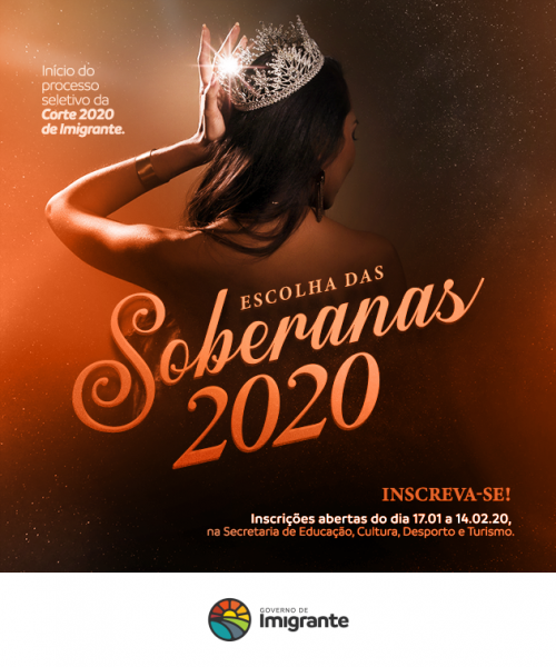 Abertas as inscrições para a Escolha das Soberanas de Imigrante