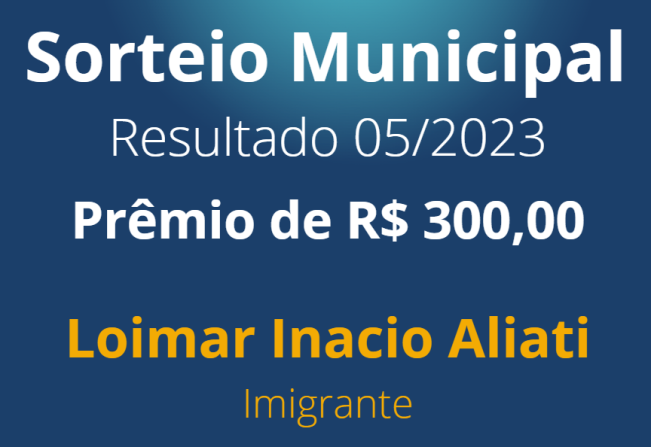 NFG Municipal e Estadual tem ganhadores imigrantenses